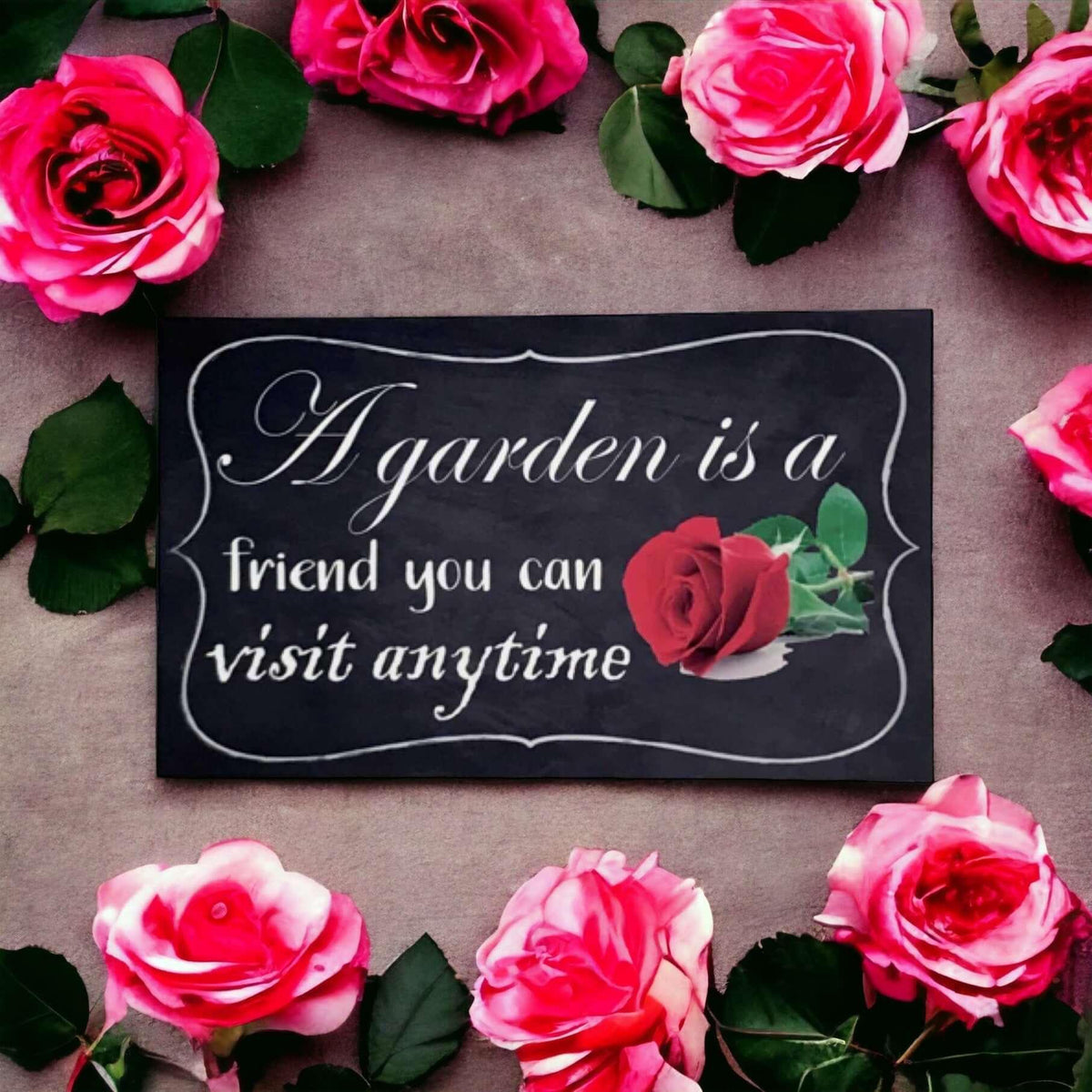 Garden Friend You Can Visit Sign - The Renmy Store Homewares & Gifts