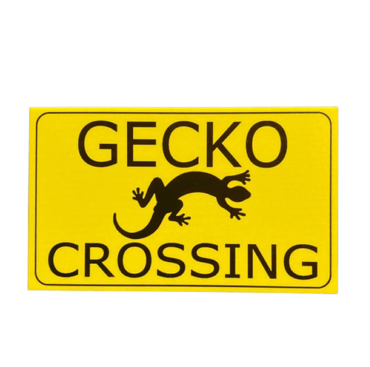Gecko Lizard Crossing Sign - The Renmy Store Homewares & Gifts