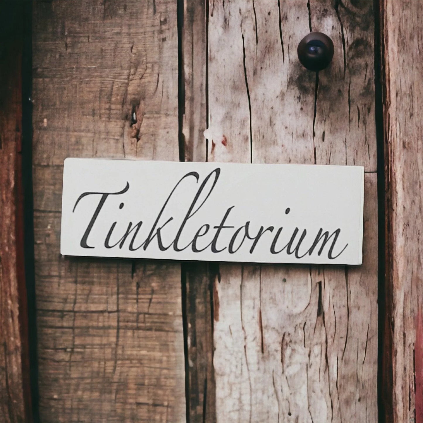 Toilet Tinkletorium White Sign - The Renmy Store Homewares & Gifts