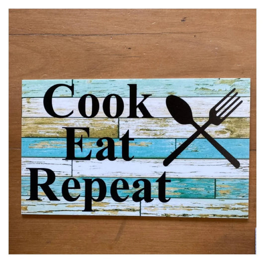 Kitchen Cafรฉ Cook Chef Custom Wording Text Sign - The Renmy Store Homewares & Gifts