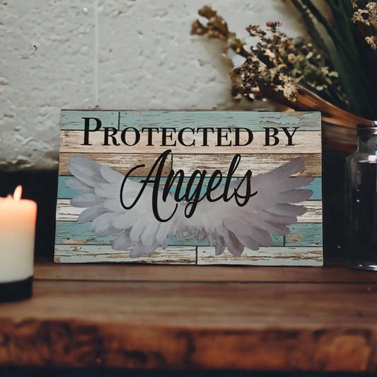 Protected By Angels Sign - The Renmy Store Homewares & Gifts