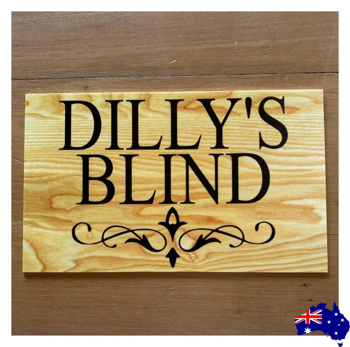 Timber Style Your Text Custom Wording Sign - The Renmy Store Homewares & Gifts