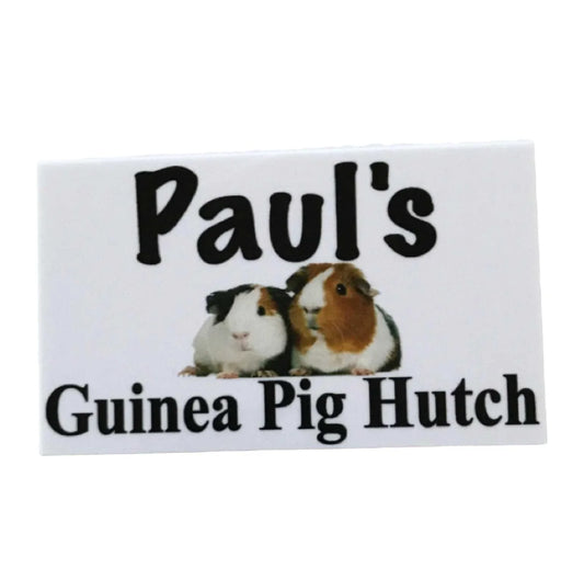 Guinea Pig Hutch House Custom Wording Your Name Sign - The Renmy Store Homewares & Gifts