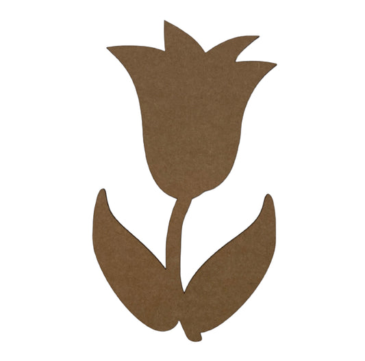 Tulip Flower MDF Shape DIY Raw Art Craft Décor - The Renmy Store Homewares & Gifts 