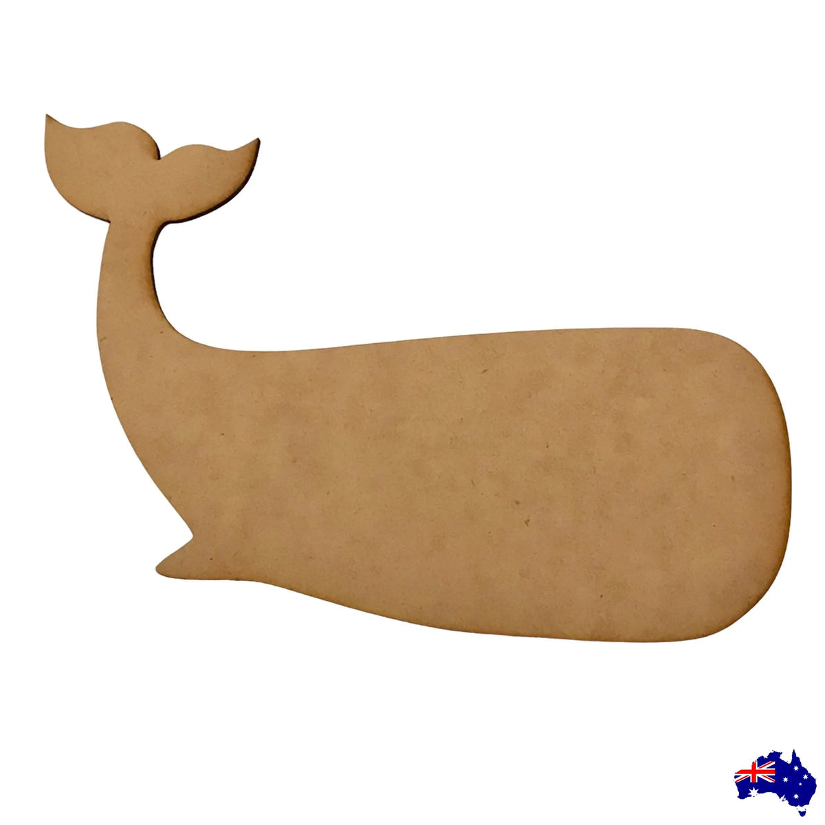 Whale Ocean Fish Beach House Wooden Raw MDF DIY Craft - The Renmy Store Homewares & Gifts