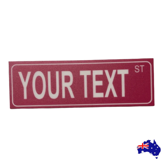 Street Custom Personalised Pink Sign - The Renmy Store Homewares & Gifts