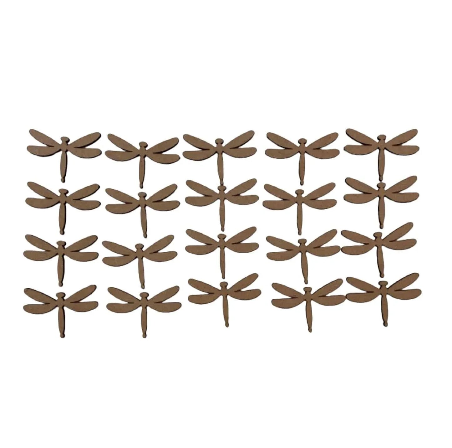 Dragonfly Timber MDF Shape DIY 7cm Set 20 - The Renmy Store Homewares & Gifts
