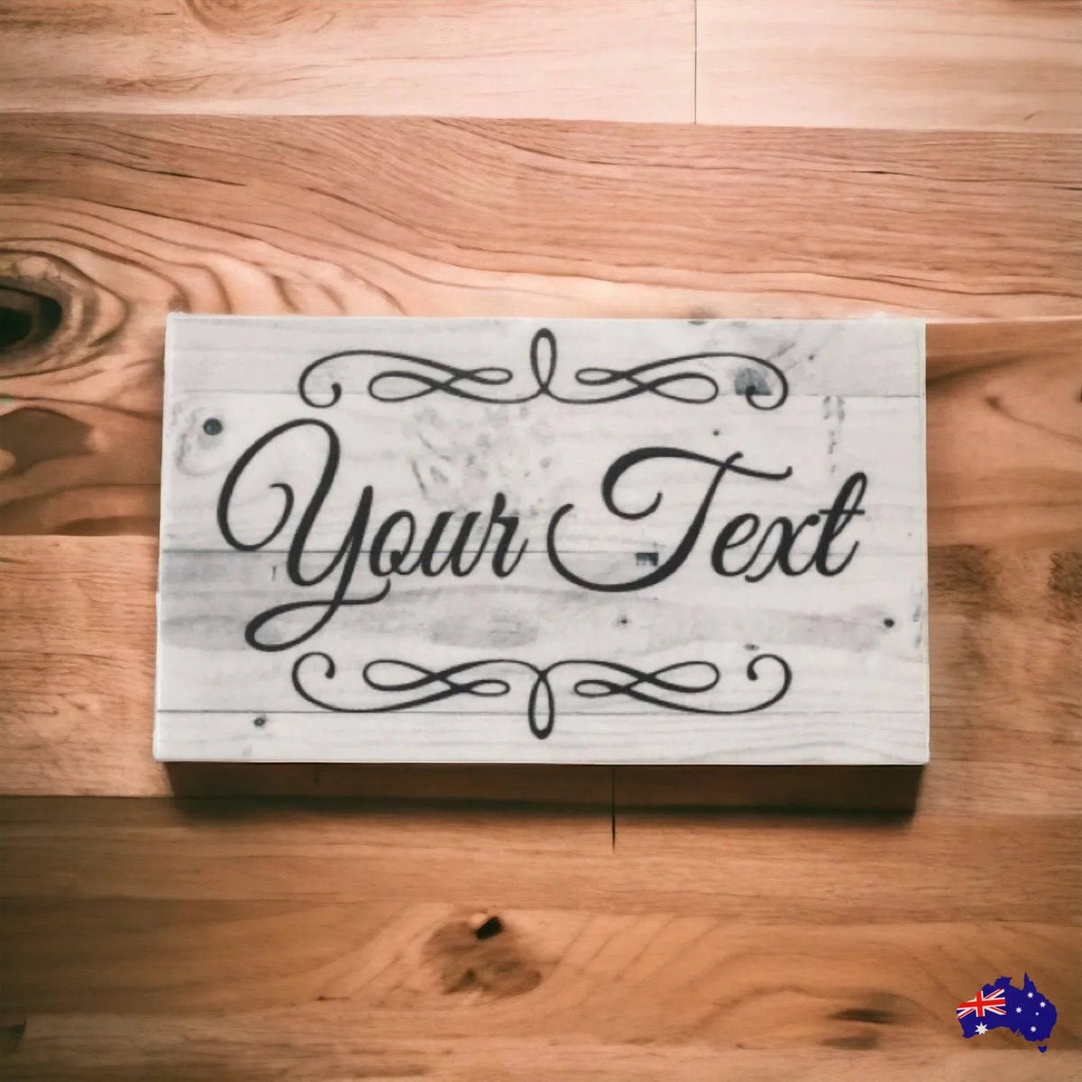 Custom Personalised Haven Cottage Home Rustic Scrolls Sign - The Renmy Store Homewares & Gifts