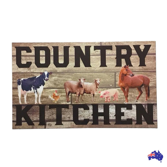 Country Kitchen Cow Horse Sheep Pig Chick Sign - The Renmy Store Homewares & Gifts
