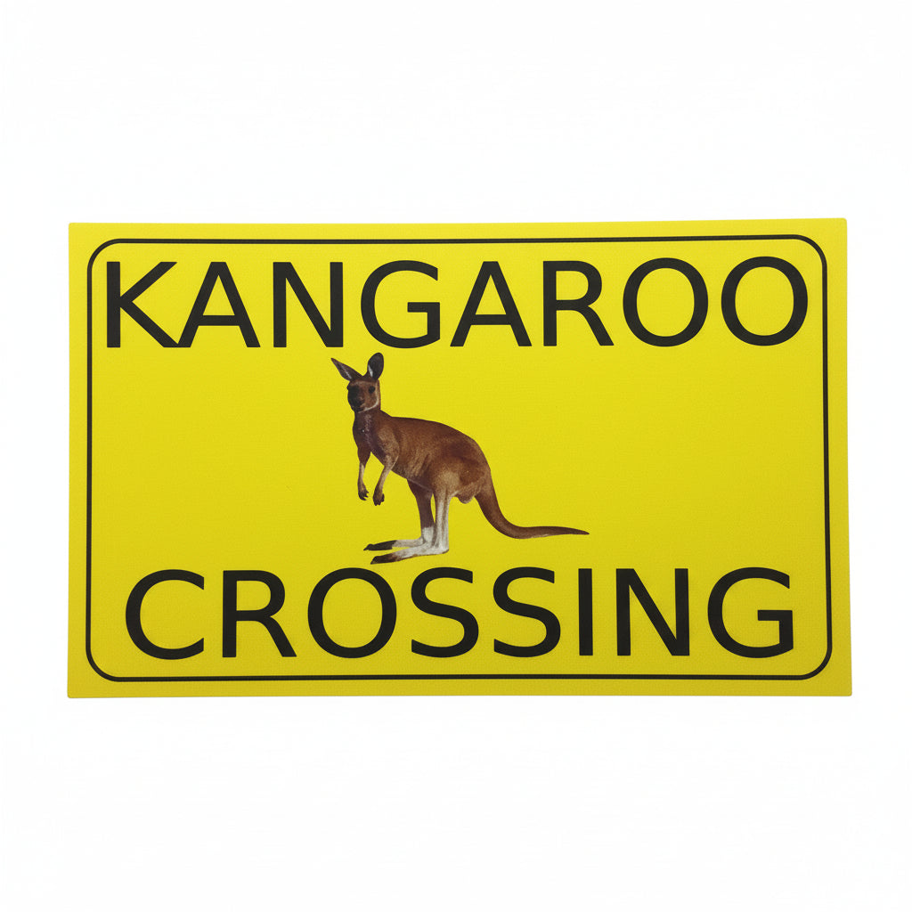 Kangaroo Crossing Sign - The Renmy Store Homewares & Gifts