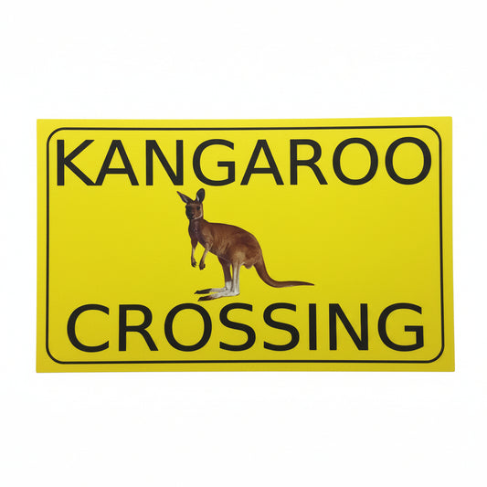Kangaroo Crossing Sign - The Renmy Store Homewares & Gifts