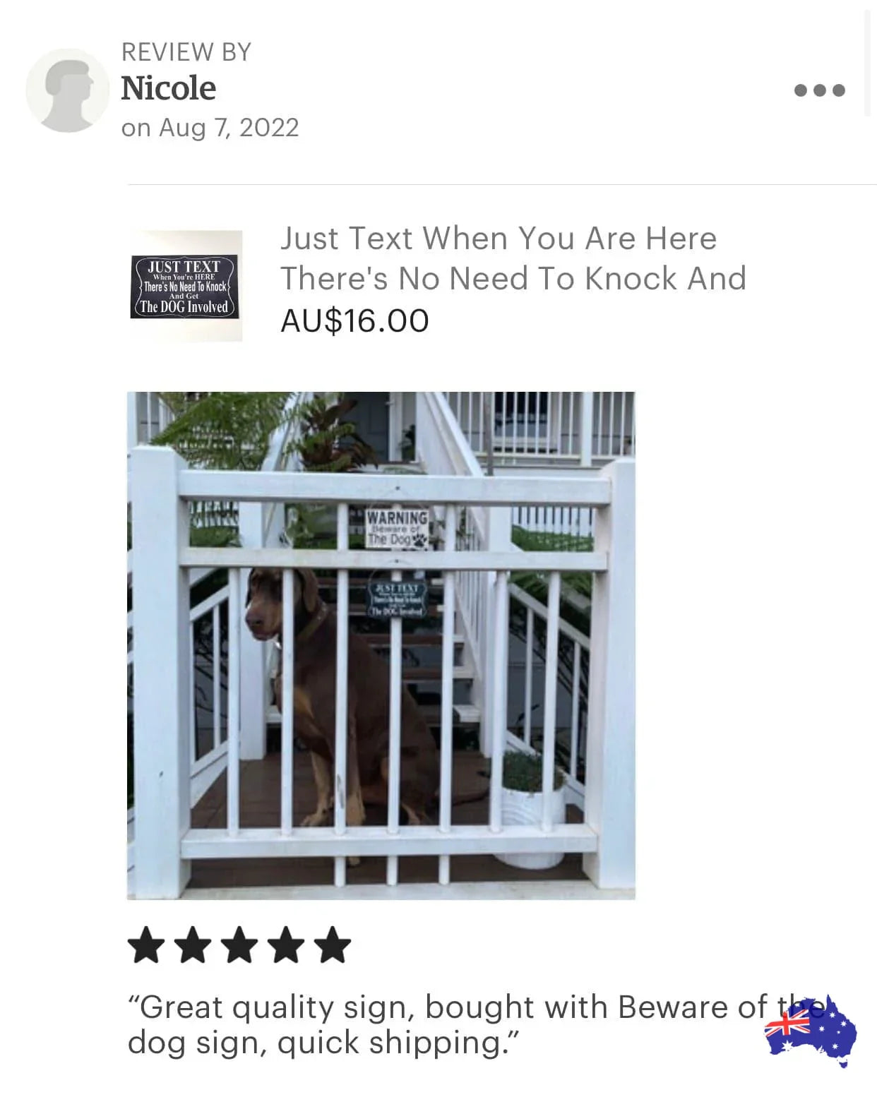 Dog Just Text When You’re Here Dogs Sign - The Renmy Store Homewares & Gifts