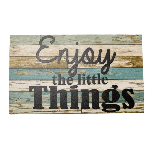 Enjoy The Little Things Vintage Sign - The Renmy Store Homewares & Gifts
