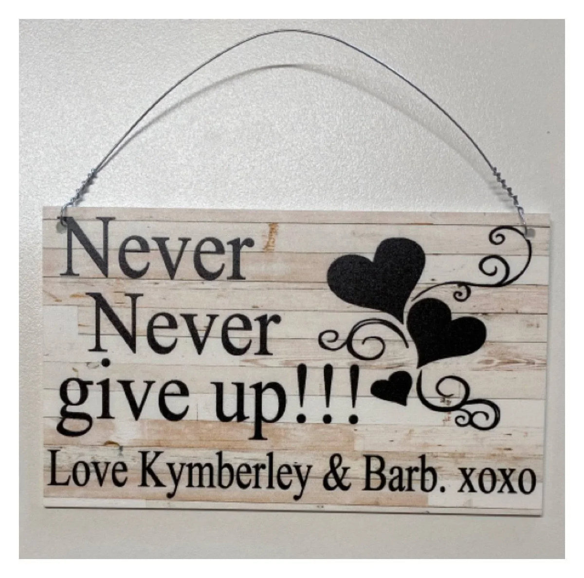 Heart Love Persoanlised Custom Sign - The Renmy Store Homewares & Gifts