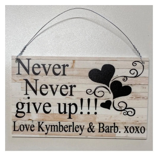 Heart Love Persoanlised Custom Sign - The Renmy Store Homewares & Gifts