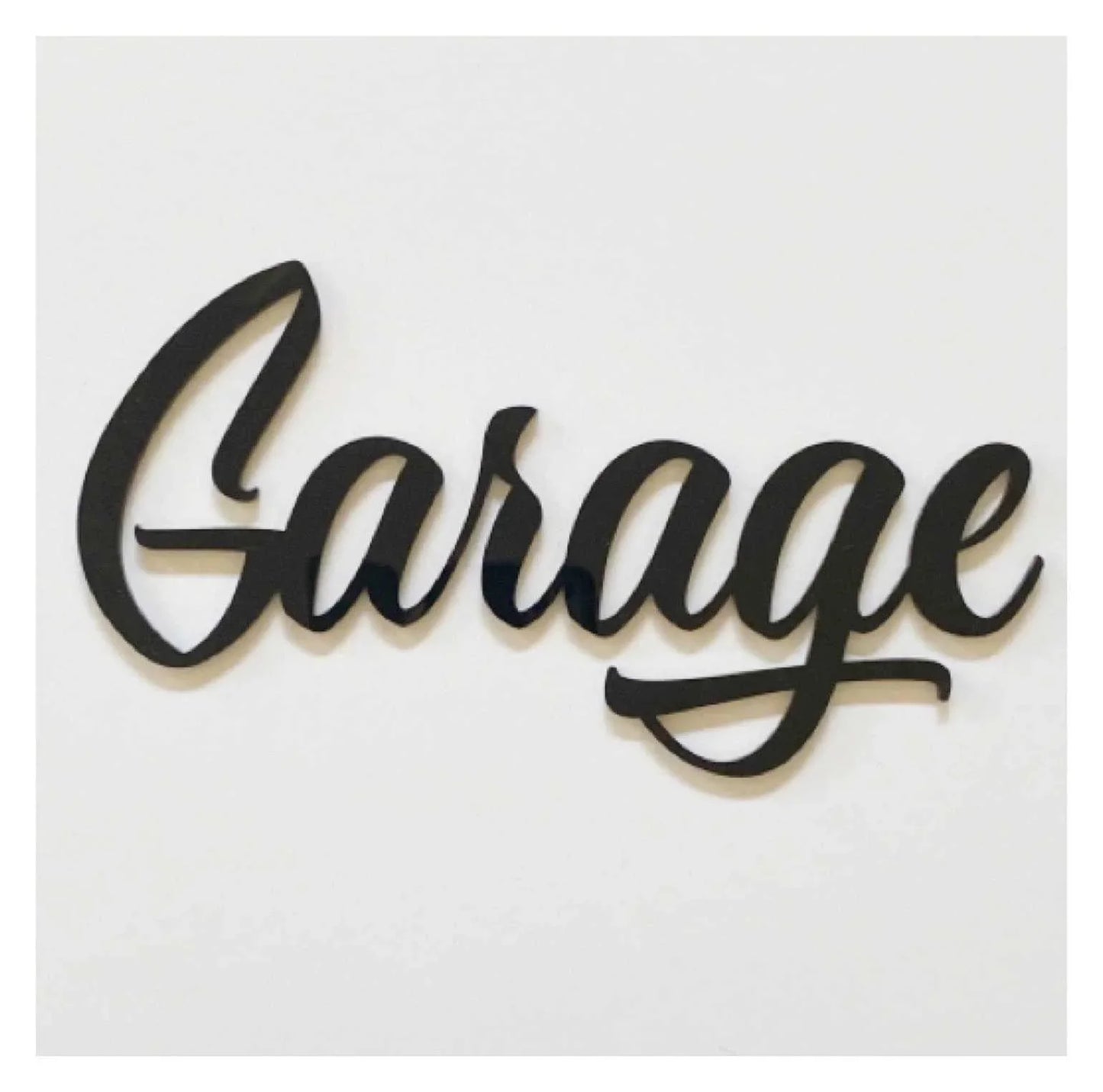 Garage Door Word Acrylic Wall Art Vintage - The Renmy Store Homewares & Gifts