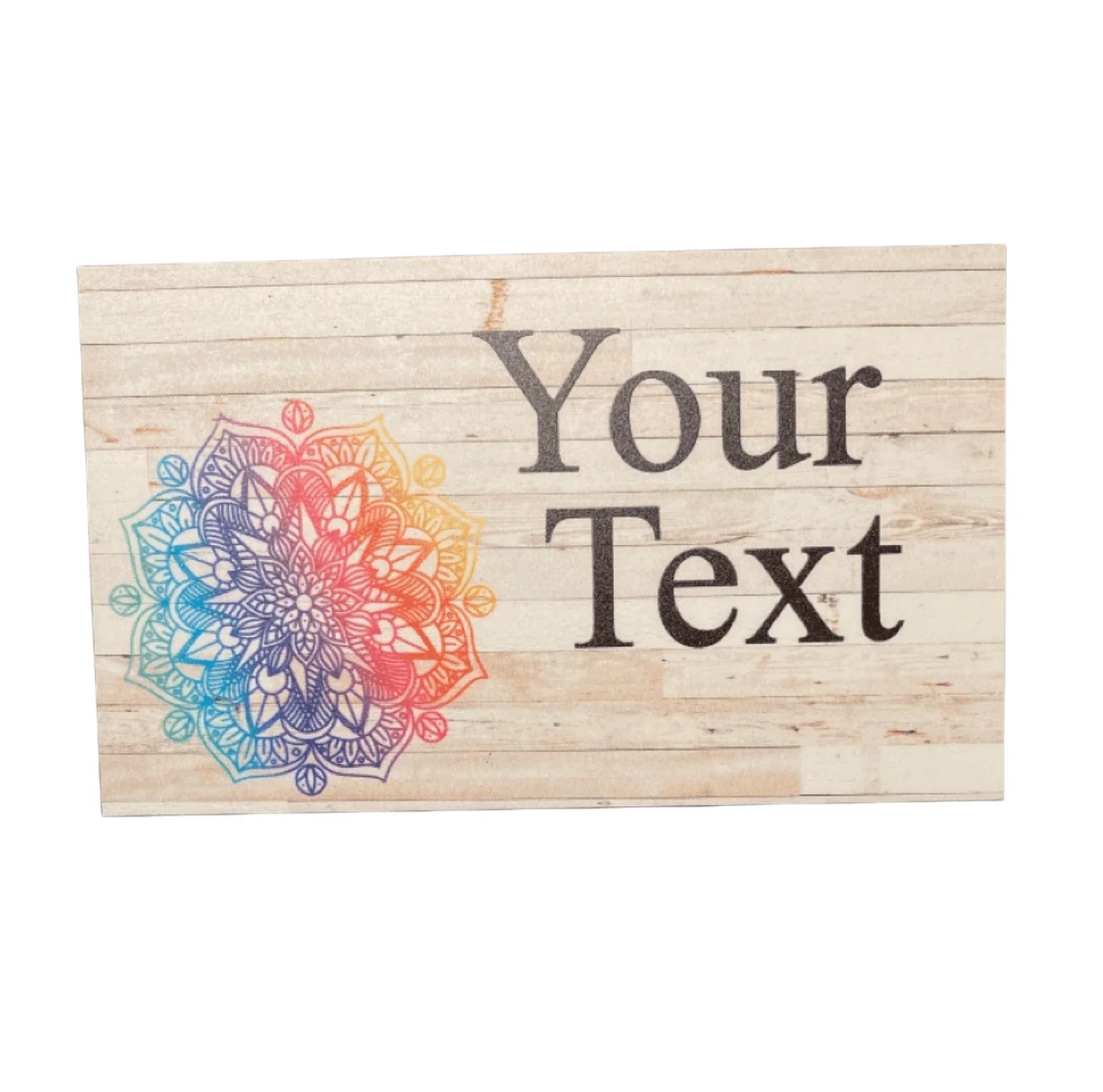 Mandala Colourful Personalised Custom Sign - The Renmy Store Homewares & Gifts