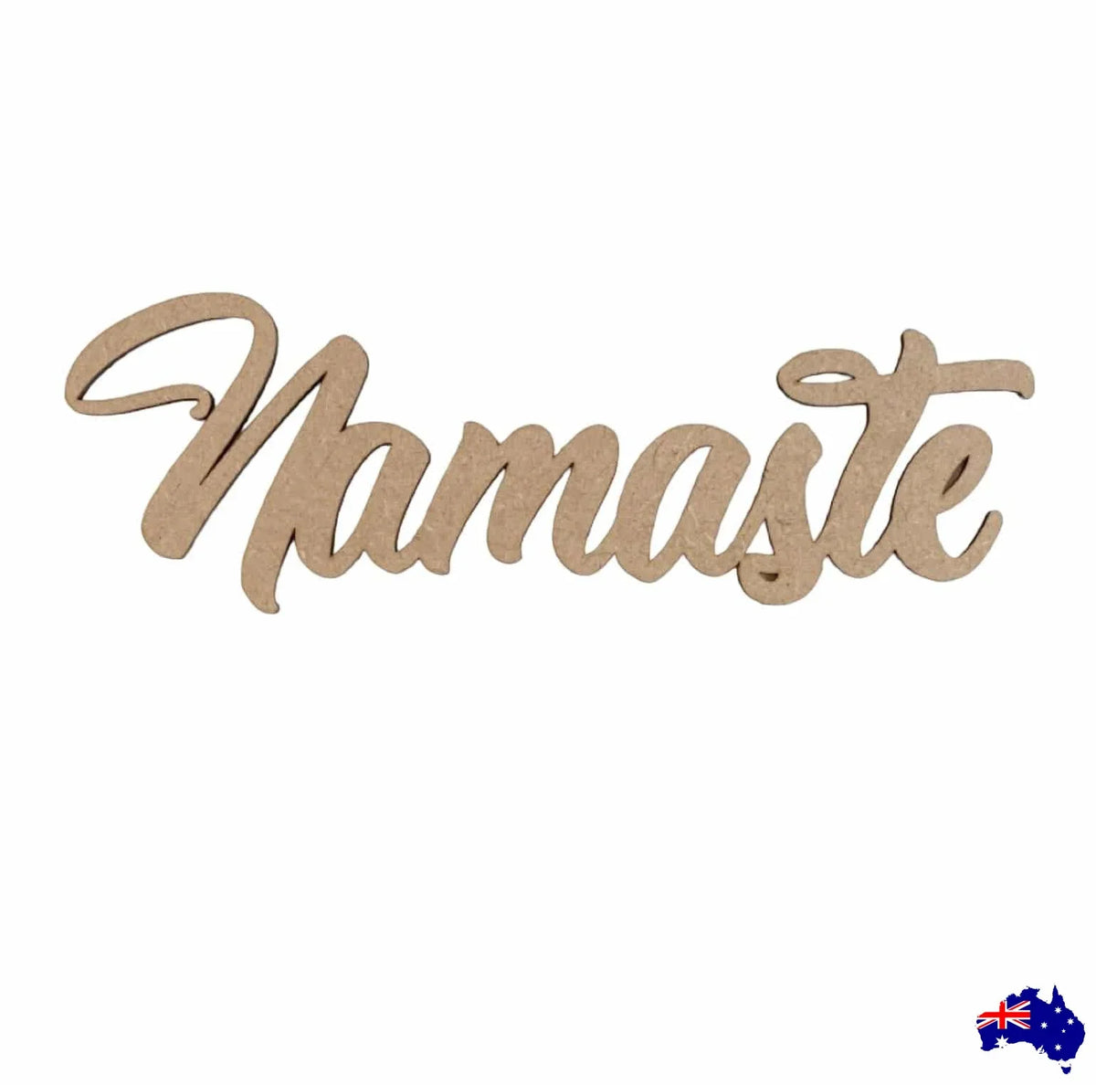 Namaste Word Wall Quote Art DIY Raw MDF Timber Wood - The Renmy Store Homewares & Gifts