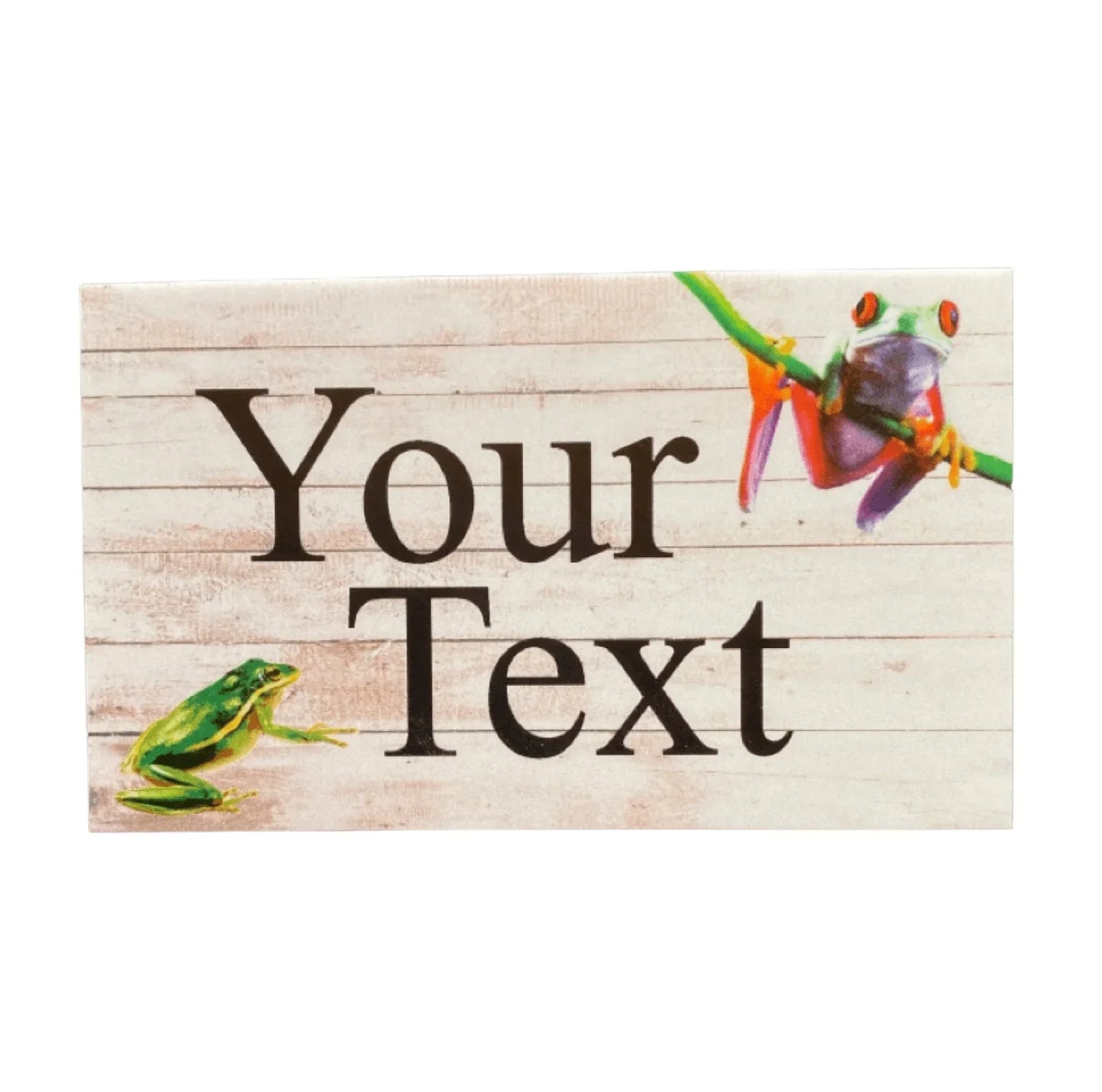 Frog Garden Custom Personalised Sign - The Renmy Store Homewares & Gifts