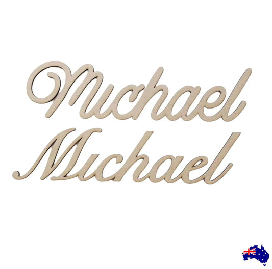 Name Word Custom Personalised Wood MDF Sign - The Renmy Store Homewares & Gifts