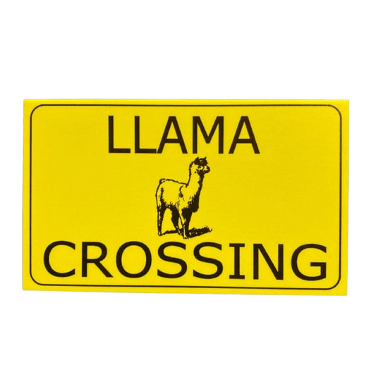 Llama Crossing Sign - The Renmy Store Homewares & Gifts