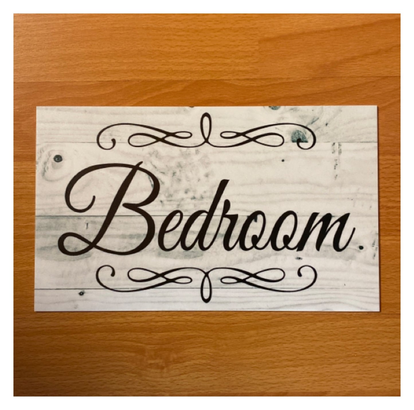 Custom Personalised Your Text Grey Scrolls Sign - The Renmy Store Homewares & Gifts 