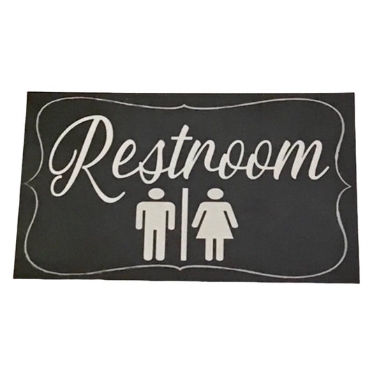 Vintage Restroom Toilet Door Sign - The Renmy Store Homewares & Gifts