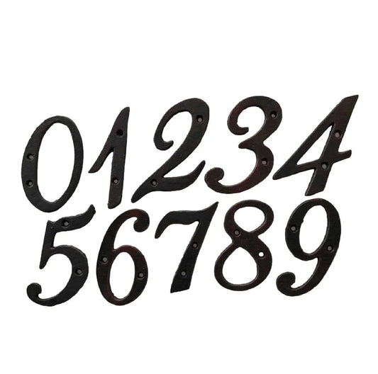 Number House Small Iron Metal Rustic House Fence Letterbox - The Renmy Store Homewares & Gifts