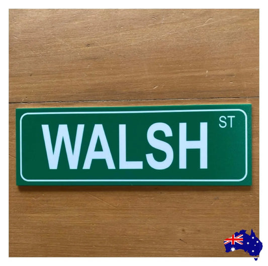 Street Green Custom Personalised Sign - The Renmy Store Homewares & Gifts