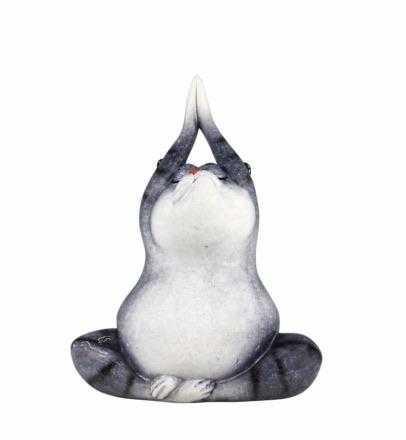 Cat Yoga Zen Ornament - The Renmy Store Homewares & Gifts