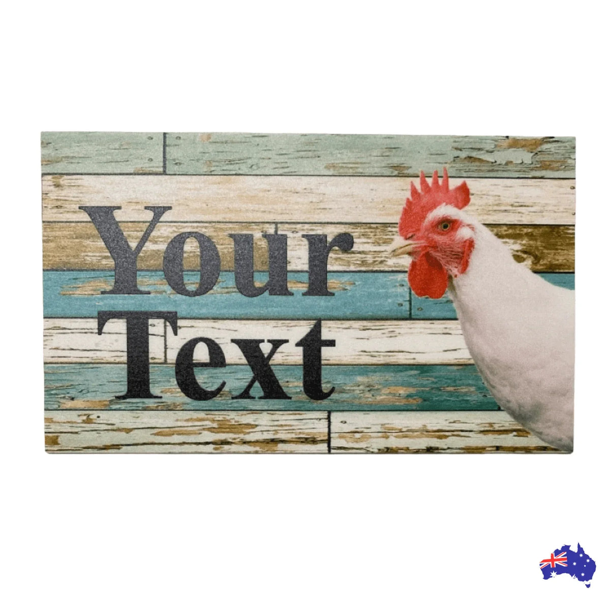 Chicken Hen White Custom Sign - The Renmy Store Homewares & Gifts