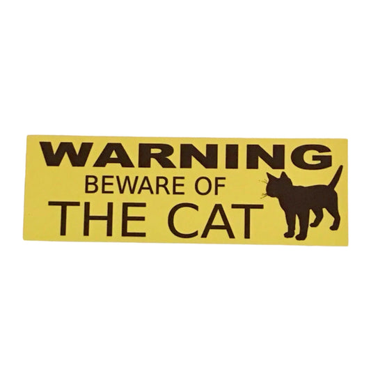 Warning Beware of The Cat or Cats Sign - The Renmy Store Homewares & Gifts