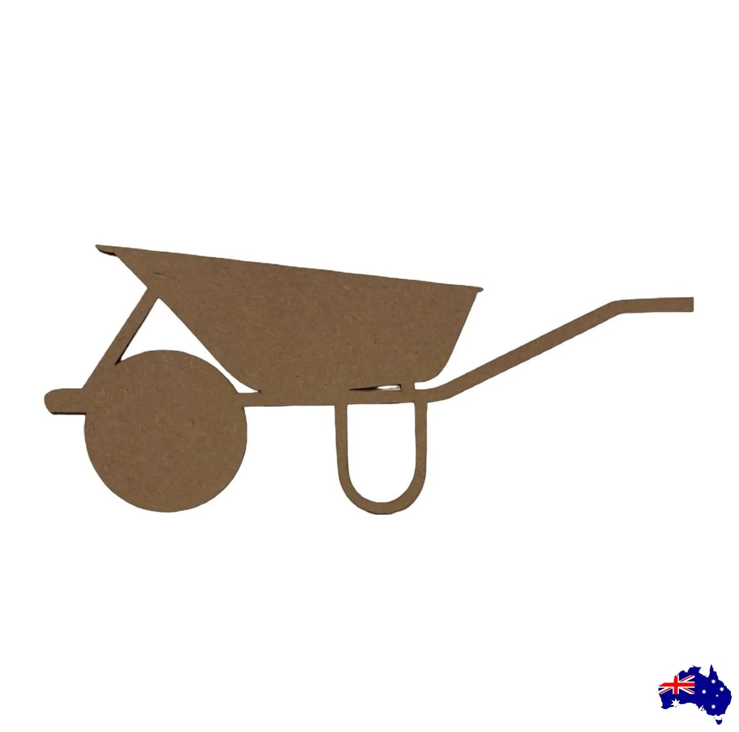 Wheelbarrow Garden Raw MDF Wooden DIY Craft - The Renmy Store Homewares & Gifts
