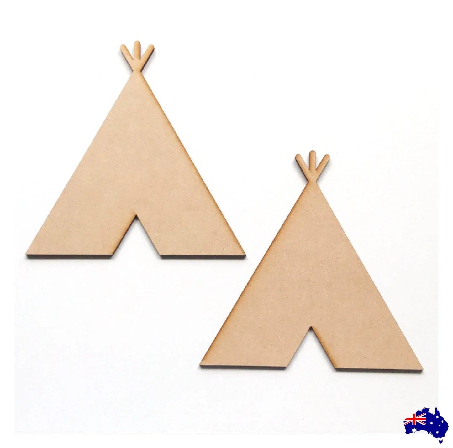 Teepee Tent Set of 2 Raw MDF DIY - The Renmy Store Homewares & Gifts