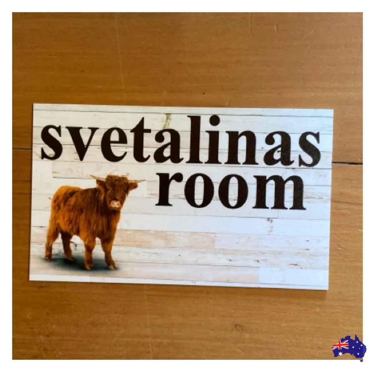 Cow Highland Country Custom Personalised Sign - The Renmy Store Homewares & Gifts