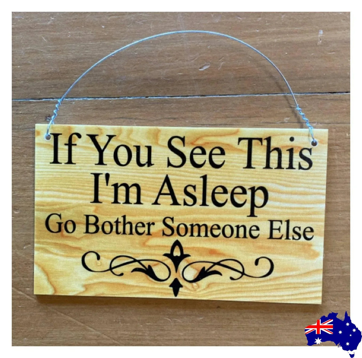 Timber Style Your Text Custom Wording Sign - The Renmy Store Homewares & Gifts
