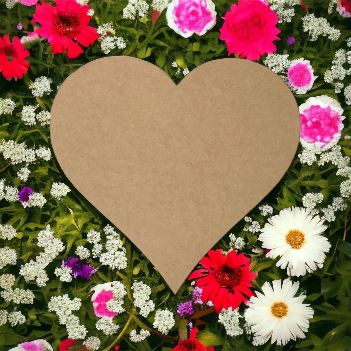 Heart Love Hearts Art Craft Mosaic Wooden MDF DIY - The Renmy Store Homewares & Gifts