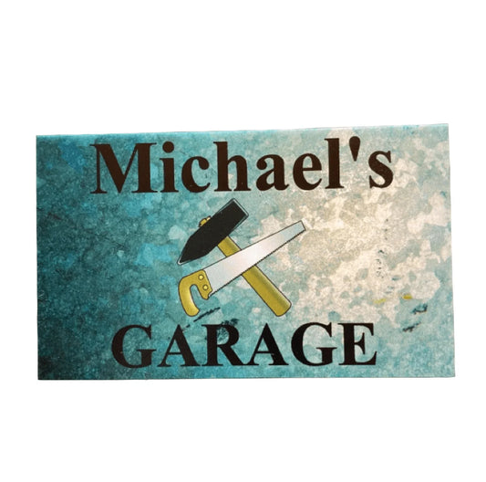 Garage Rustic Saw Custom Personalised Sign - The Renmy Store Homewares & Gifts
