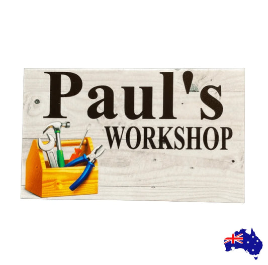 Workshop Tools Custom Personalised Sign - The Renmy Store Homewares & Gifts
