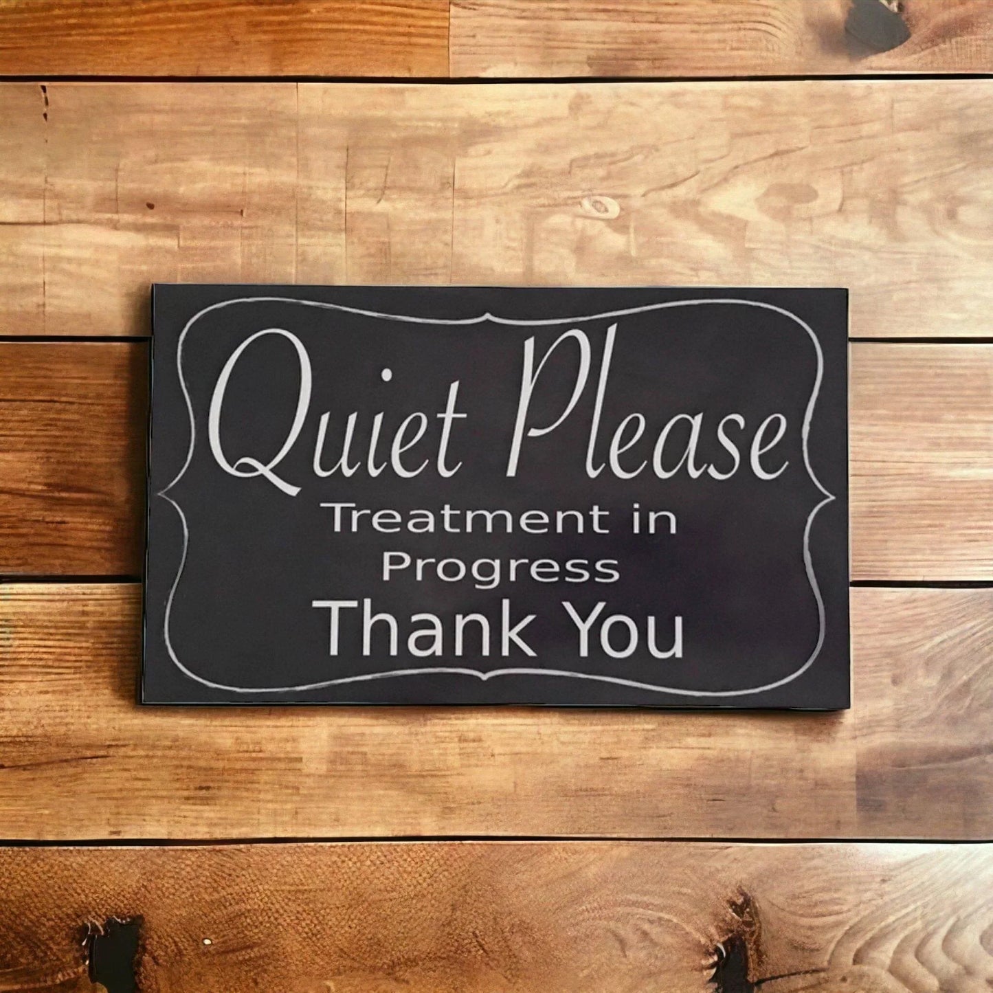 Quiet Please Clinic Treatment Massage Sign - The Renmy Store Homewares & Gifts