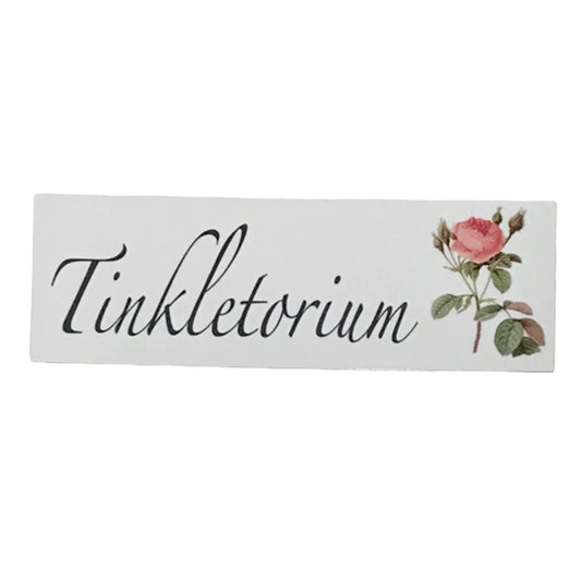 Toilet Tinkletorium Rose Door Sign - The Renmy Store Homewares & Gifts