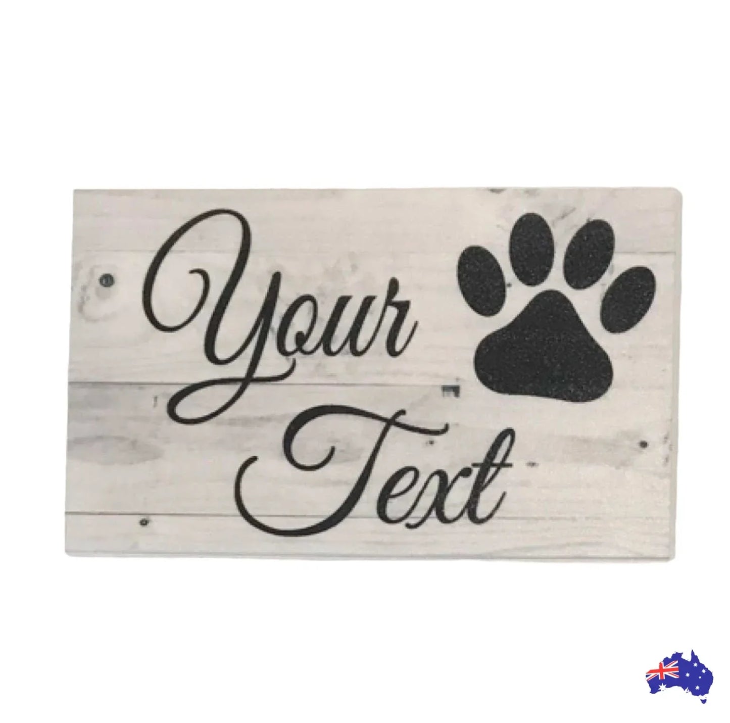 Dog Cat Custom Personalised Paw Outdoor Sign - The Renmy Store Homewares & Gifts
