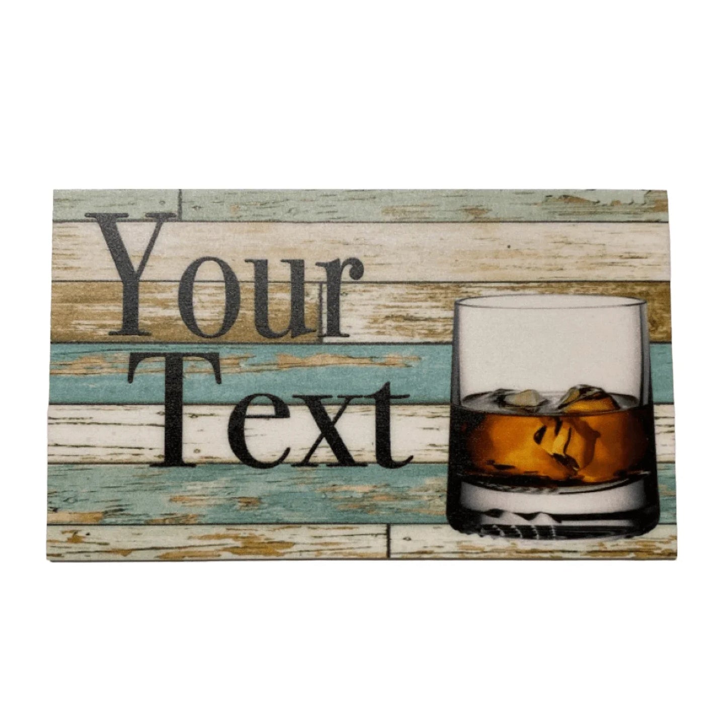 Scotch Bar Rustic Blue Custom Personalised Sign - The Renmy Store Homewares & Gifts