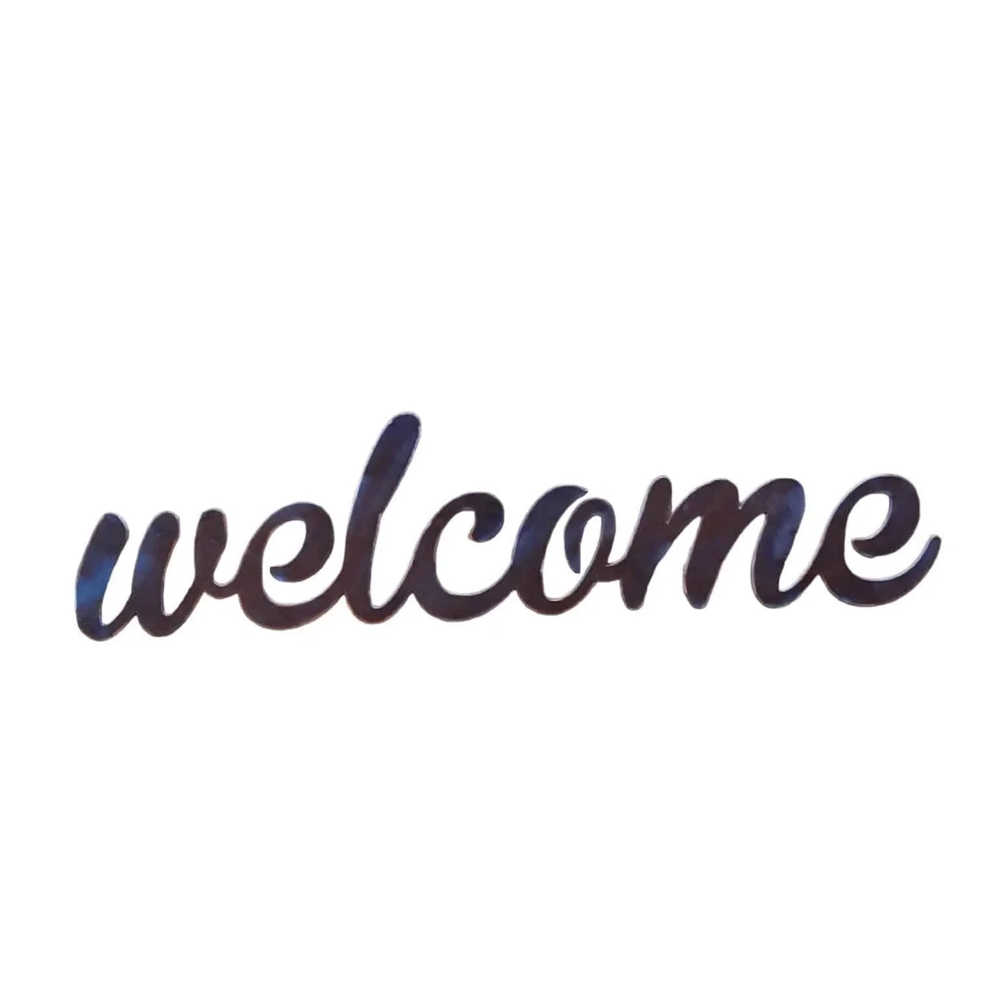 Welcome Steel Metal Sign - The Renmy Store Homewares & Gifts