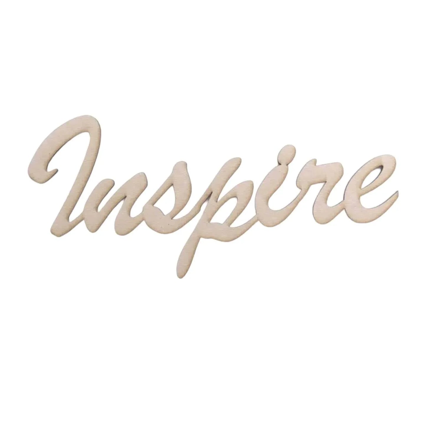 Inspire Word Wall Quote Art DIY Raw MDF Timber Wood - The Renmy Store Homewares & Gifts