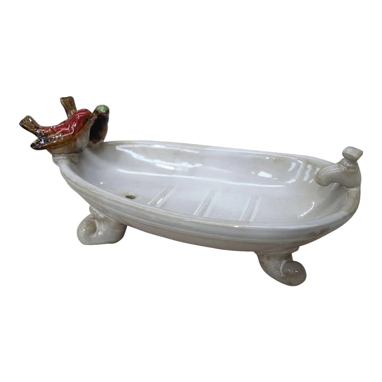 Bird Birds Soap Dish Ceramic - The Renmy Store Homewares & Gifts