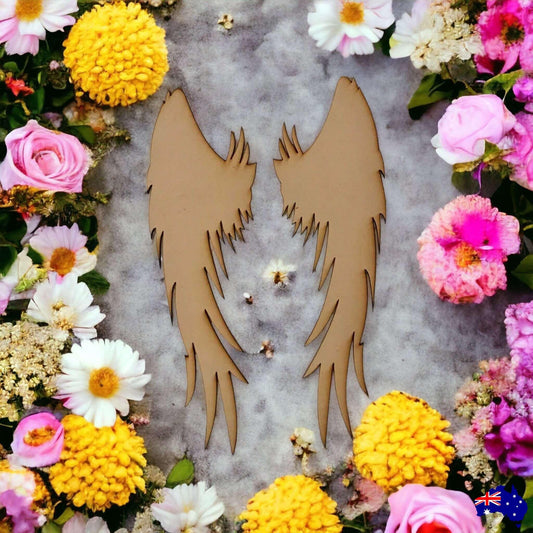 Angel Wings MDF Shape DIY Raw Cut Out Art Craft Décor - The Renmy Store Homewares & Gifts