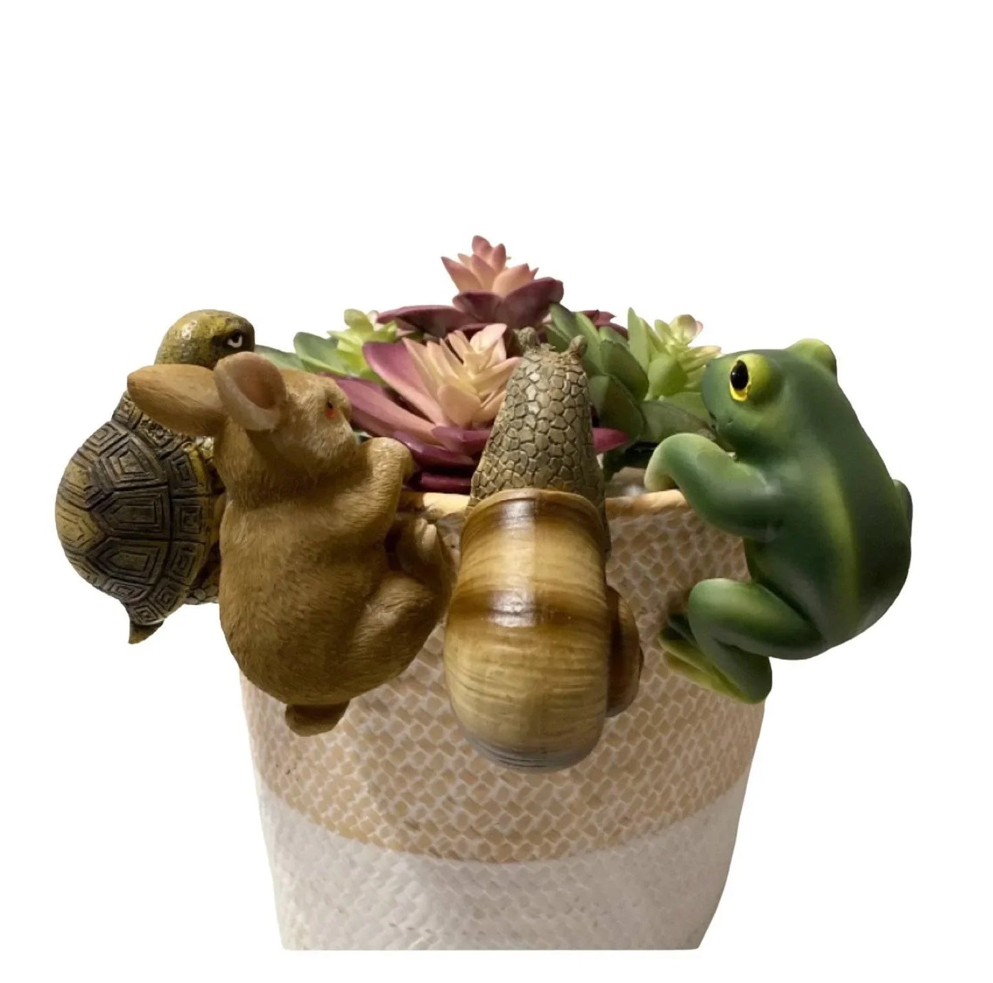 Snail Frog Rabbit Turtle Pot Planter Sitter Hanger Set of 4 - The Renmy Store Homewares & Gifts