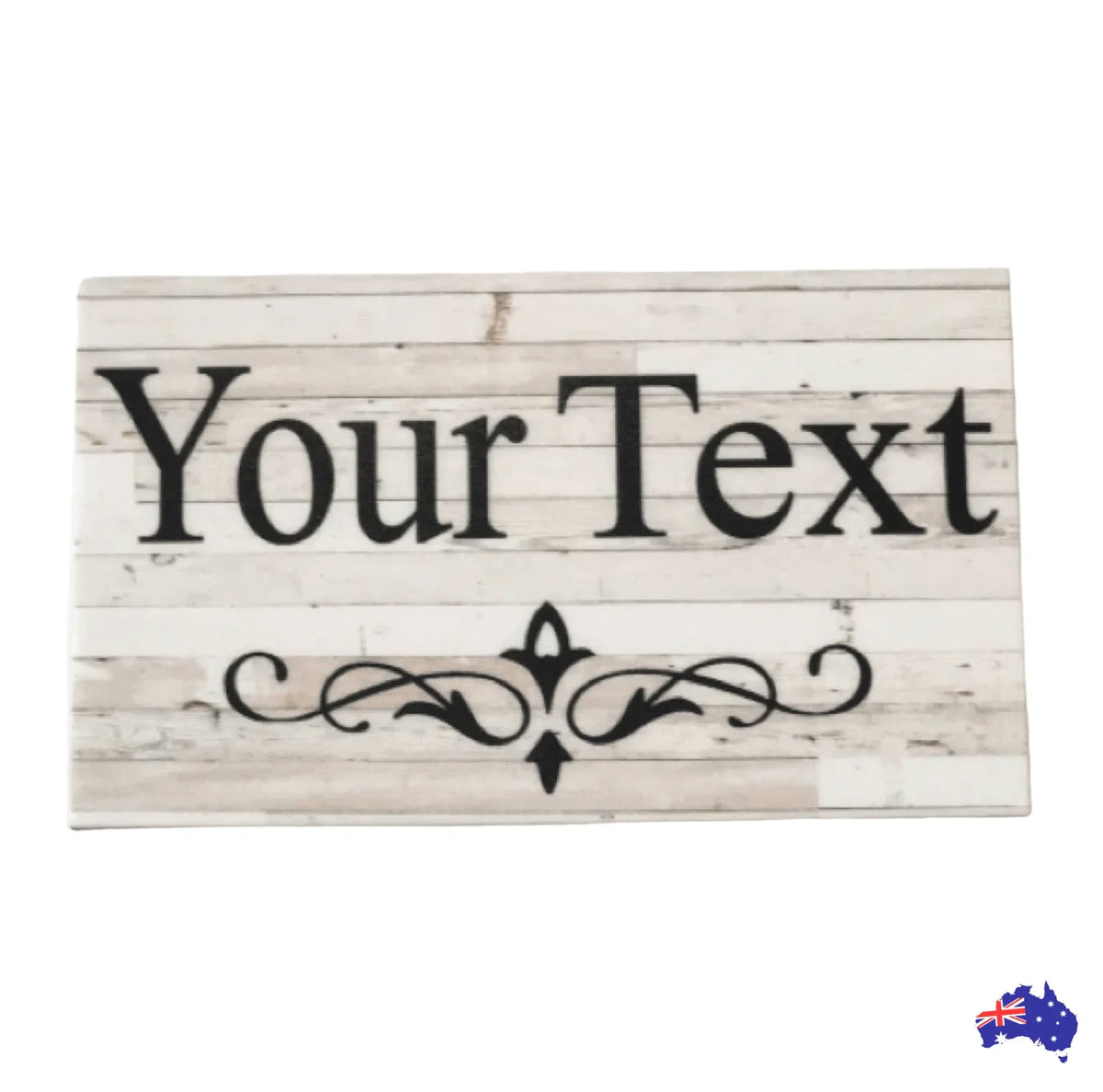 Custom Personalised White Wash Scroll Sign - The Renmy Store Homewares & Gifts