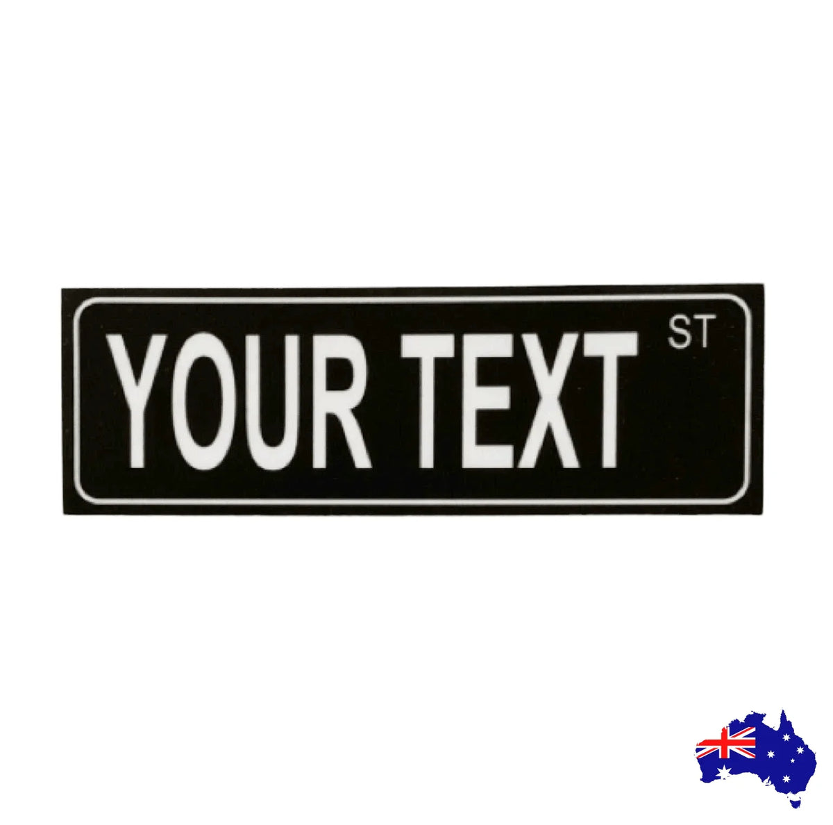 Street Black Custom Personalised Sign - The Renmy Store Homewares & Gifts